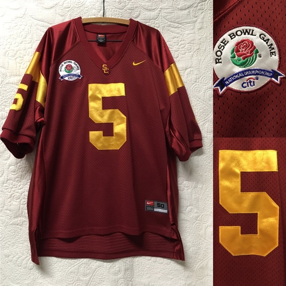 Nike Other - Nike USC Trojans 5 Reggie Bush Rose Bowl Jersey